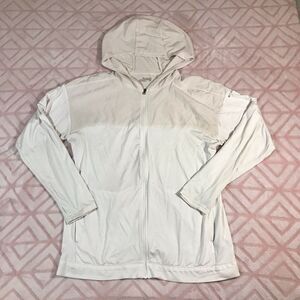 Columbia Light Weight Running/jogging jacket with Thumb holes and hoodie Size:M